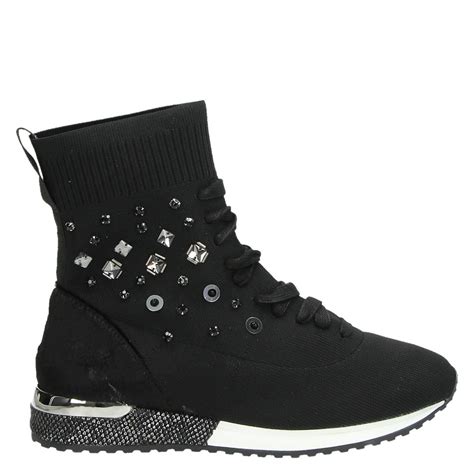 zwarte dames sneakers hoog
